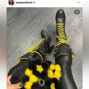 Jennifer Le driftwood yellow stripe